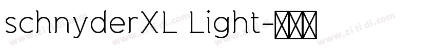 schnyderXL Light字体转换